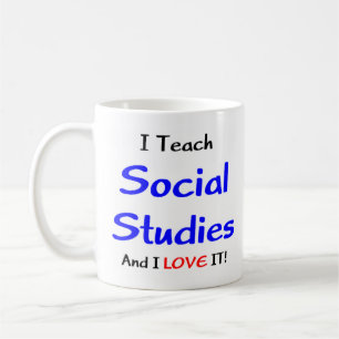 social studies teach & love coffee mug