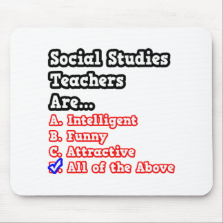 Social Studies Teacher Quiz...Joke Mouse Pad