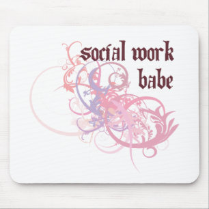 Social Work Babe Mouse Pad