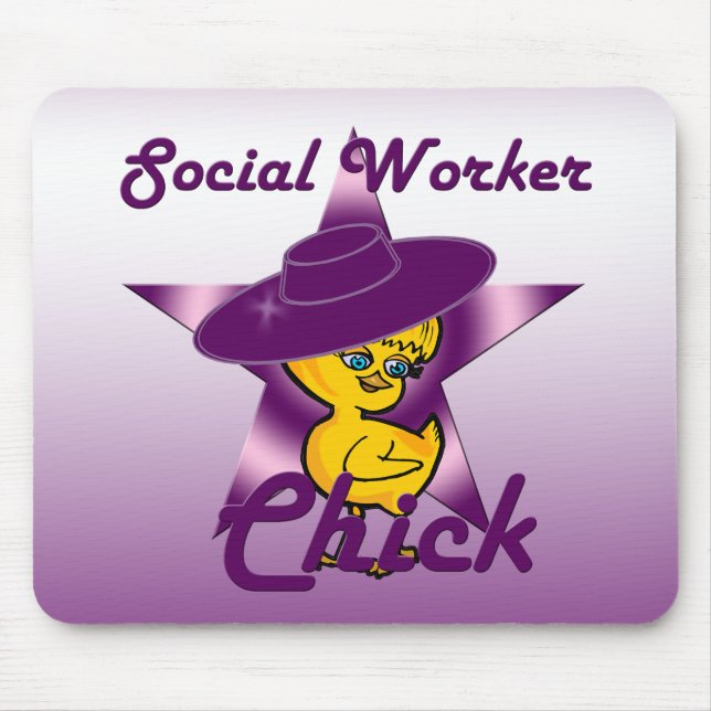 Social Work Chick #9 Mouse Pad (Front)