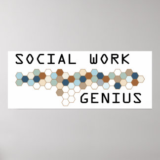 Social Work Genius Poster