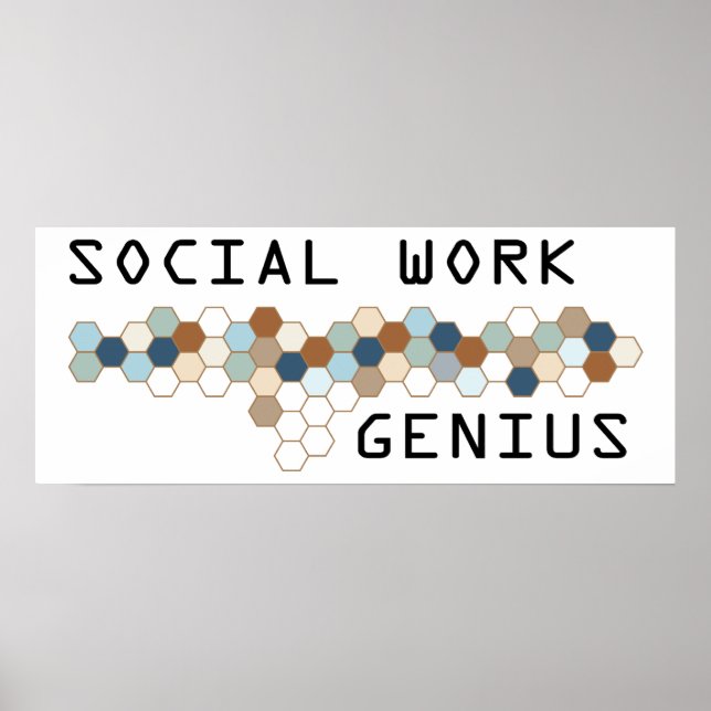 Social Work Genius Poster (Front)