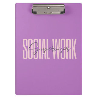 Social Work Supervisor Clipboard