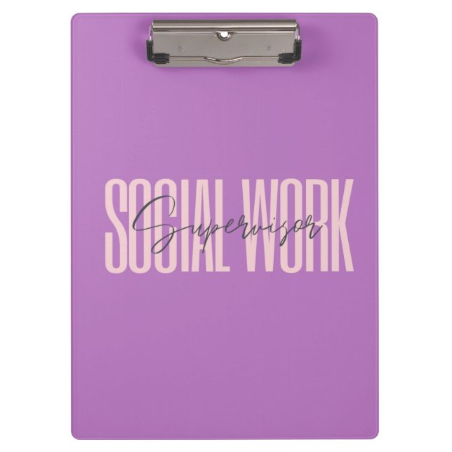 Social Work Supervisor Clipboard (Front)