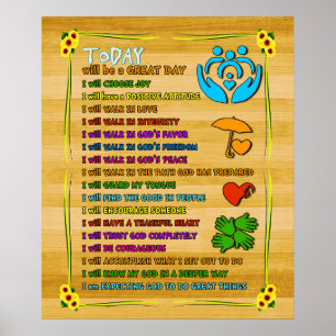 Social Work Today Will Be A Great Day Motivational Poster