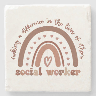 Social Worker Appreciation Graduation Gifts Stone Coaster