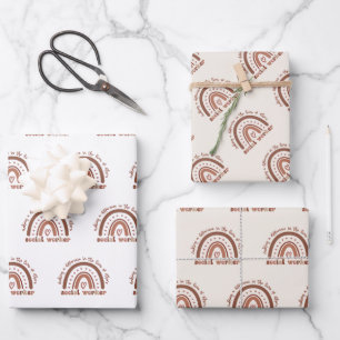 Social Worker Appreciation Graduation Gifts Wrapping Paper Sheet