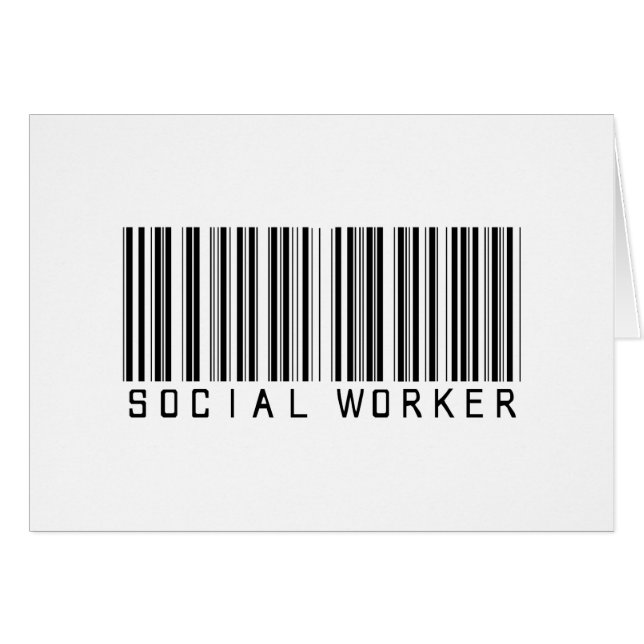 Social Worker Bar Code (Front Horizontal)