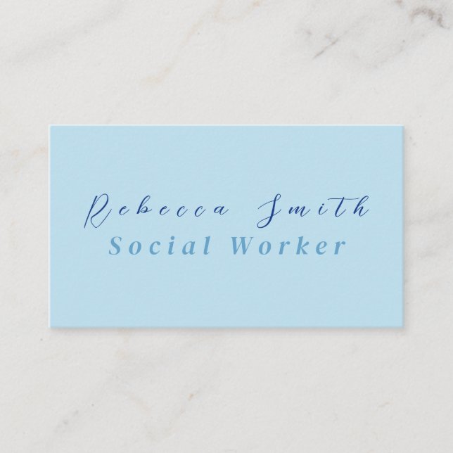 Social Worker Business Card (Front)