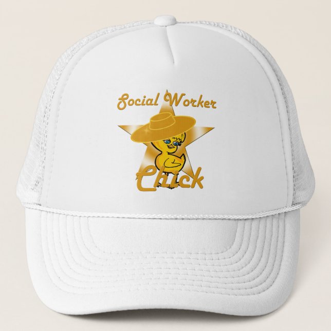 Social Worker Chick #10 Trucker Hat (Front)