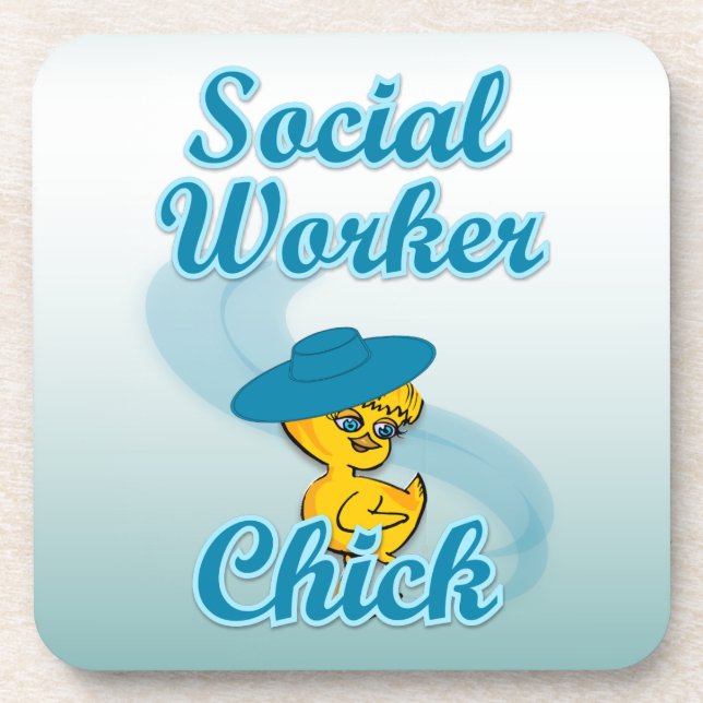 Social Worker Chick #3 Coaster (Front)