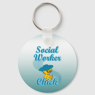 Social Worker Chick #3 Key Ring