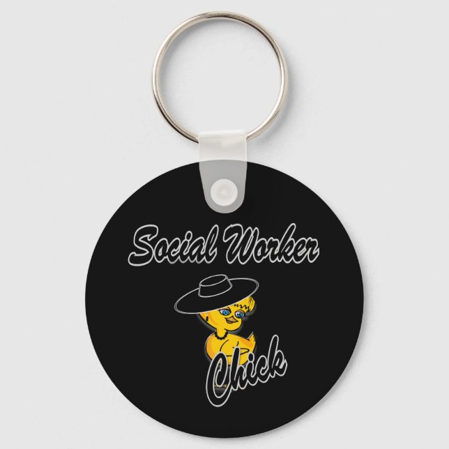 Social Worker Chick #4 Key Ring (Front)
