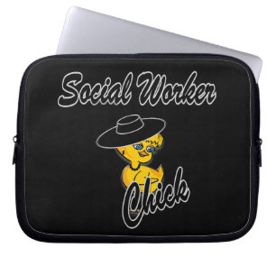 Social Worker Chick #4 Laptop Sleeve