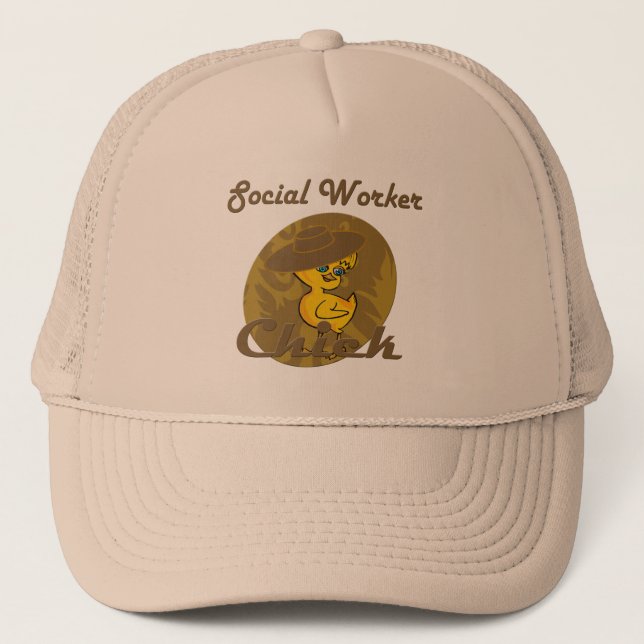 Social Worker Chick #6 Trucker Hat (Front)