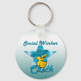 Social Worker Chick #7 Key Ring