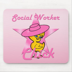 Social Worker Chick #8 Mouse Pad