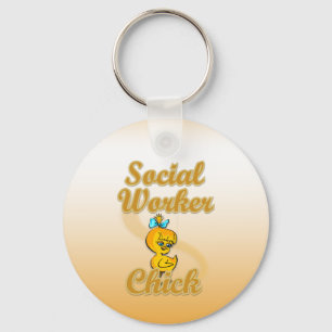 Social Worker Chick Key Ring