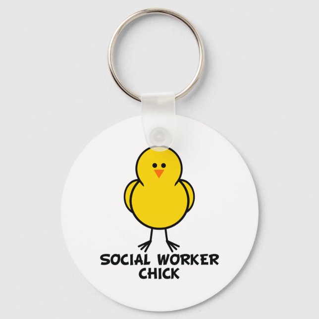 Social Worker Chick Key Ring (Front)