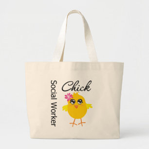 Social Worker Chick Large Tote Bag