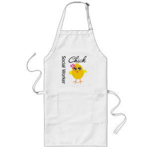 Social Worker Chick Long Apron