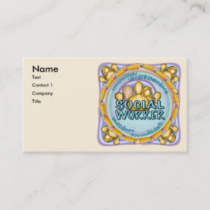 Social Worker custom business cards 
