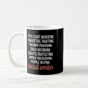 Social Worker Cute Definition Social Worker Month Coffee Mug