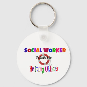 Social Worker Dedicated to Helping Others Key Ring