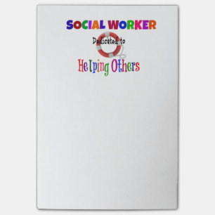 Social Worker Dedicated to Helping Others Post-it Notes