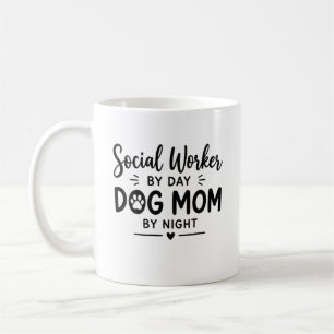 Social Worker Dog Mom Gift Coffee Mug