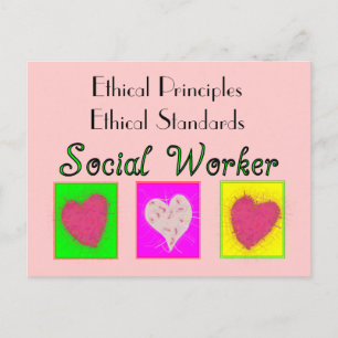 Social Worker Ethical Principles-Ethical Standards Postcard