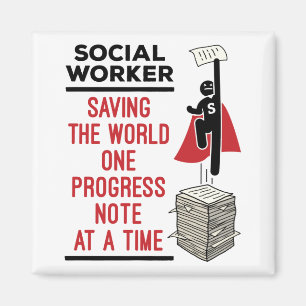 Social Worker Funny Progress Note Social Work Magnet