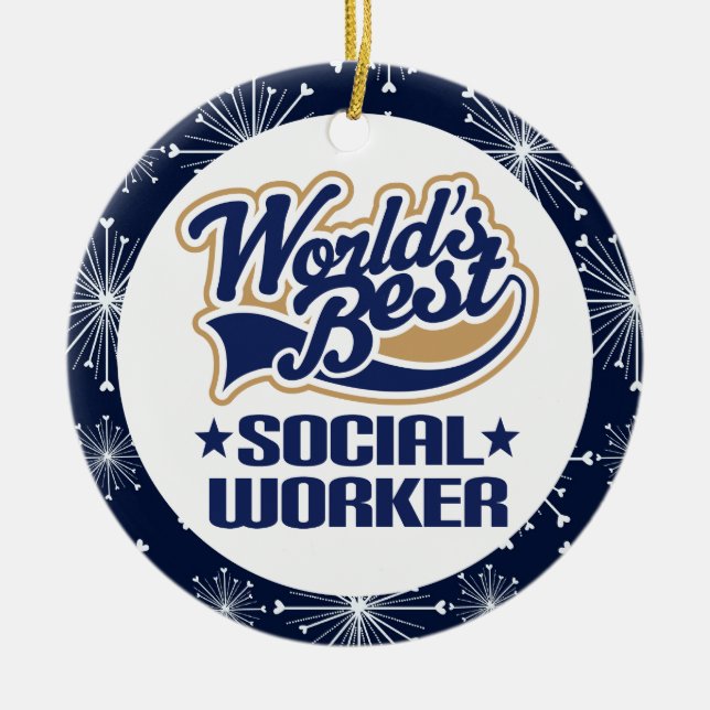 Social Worker Gift Ornament (Front)