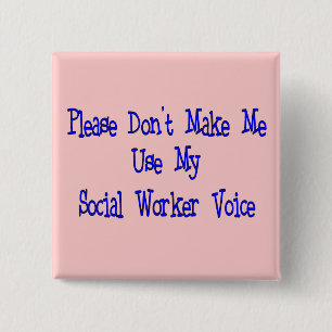 Social Worker Gifts 15 Cm Square Badge
