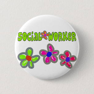 Social Worker Gifts 6 Cm Round Badge