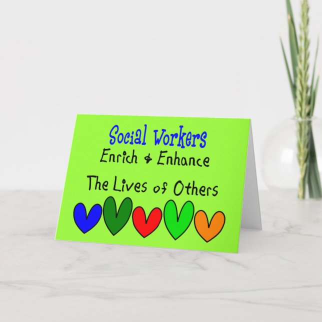 Social Worker Gifts Card (Front)