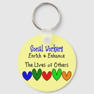 Social Worker Gifts Key Ring