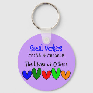 Social Worker Gifts Key Ring