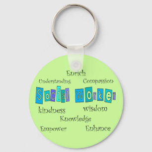 Social Worker Gifts Key Ring