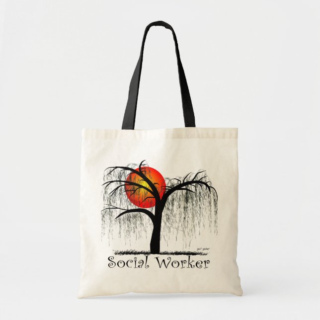 Social Worker Gifts Tote Bag (Front)