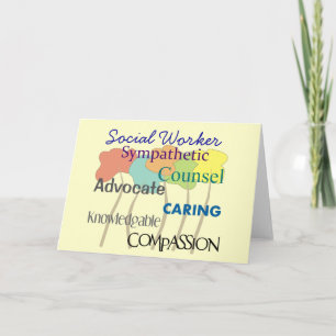 Social Worker Greeting Card