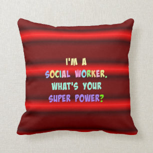Social Worker Humour Cushion