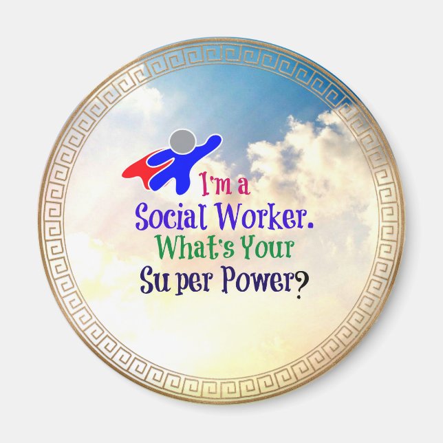 Social Worker Humour Magnet (Front)