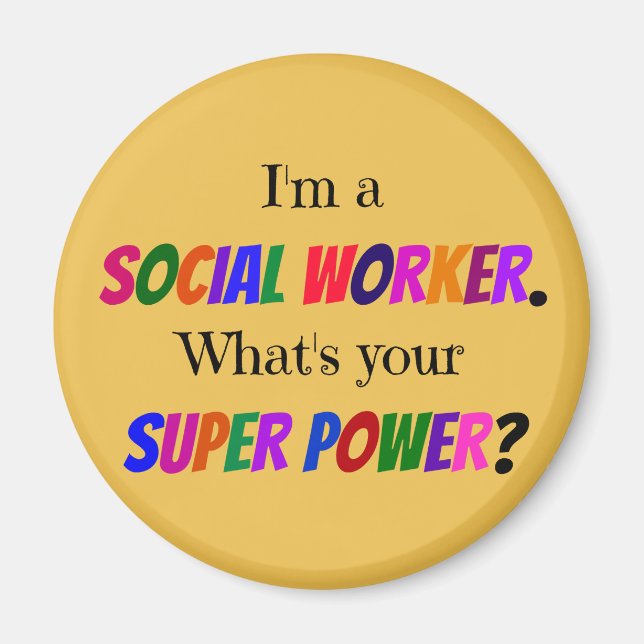Social Worker Humour Magnet (Front)