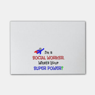 Social Worker Humour Post-it Notes