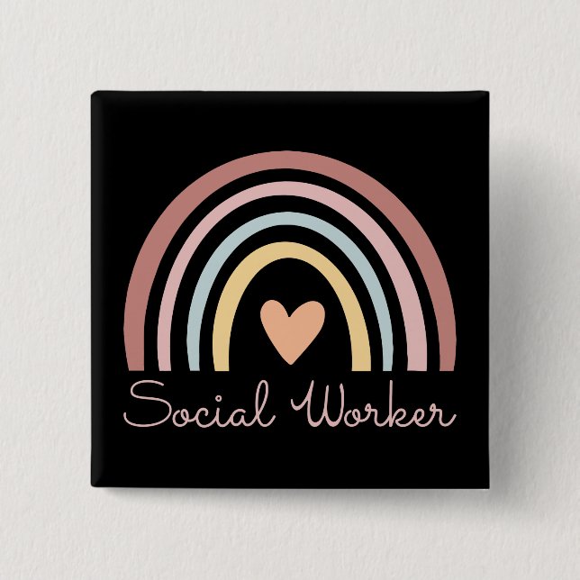 Social Worker II 15 Cm Square Badge (Front)
