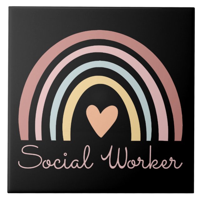 Social Worker II Ceramic Tile (Front)