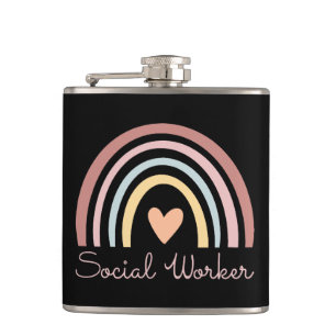 Social Worker II Hip Flask