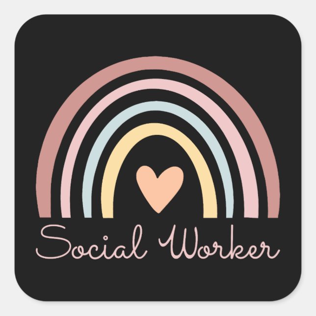 Social Worker II Square Sticker (Front)