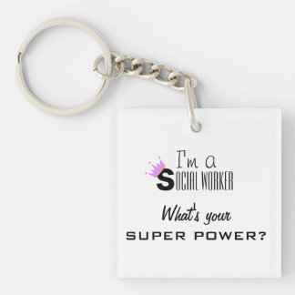 Social Worker Keychain